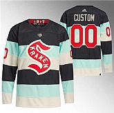Men's Seattle Kraken Custom Deep Sea Blue 2024 Winter Classic Primegreen Stitched Jersey,baseball caps,new era cap wholesale,wholesale hats